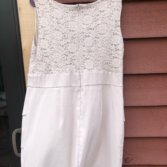 Dress barn Neutral lace detail size 16 midi dress - Picture 8 of 8
